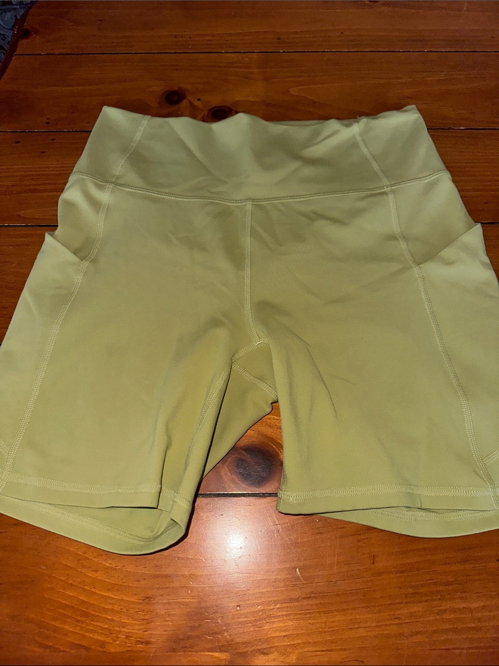 Fabletics High-Waist Bike Shorts - Olive Green